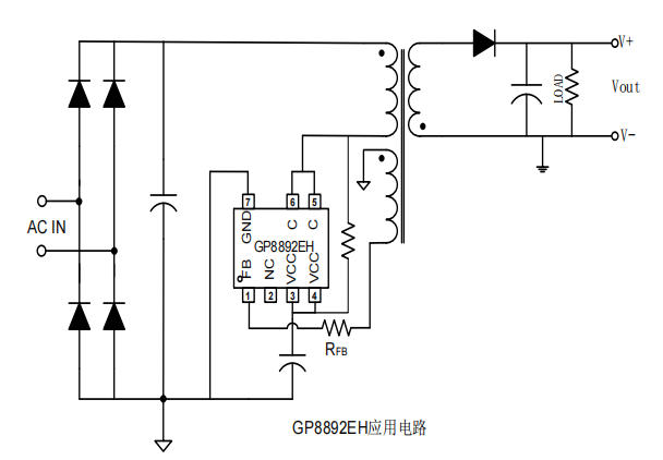 GP8892EH替代LP3667AH/LP3667BH（5V2A原边反馈控制芯片解析）