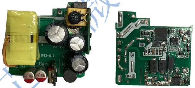 PD65W双面板氮化镓电源方案Demo测试报告,主芯片LP8842+LP35118V