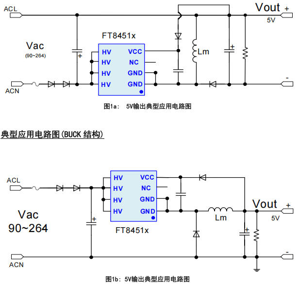 FT8451x系列（FT8451H/FT8451B）芯片典型应用图及管脚定义分析