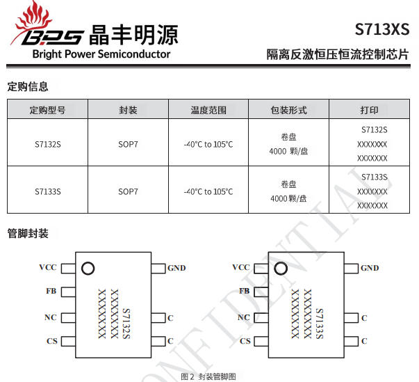 S713XS系列（S7132S/S7133S）5W/10W恒压恒流AC/DC充电芯片解析